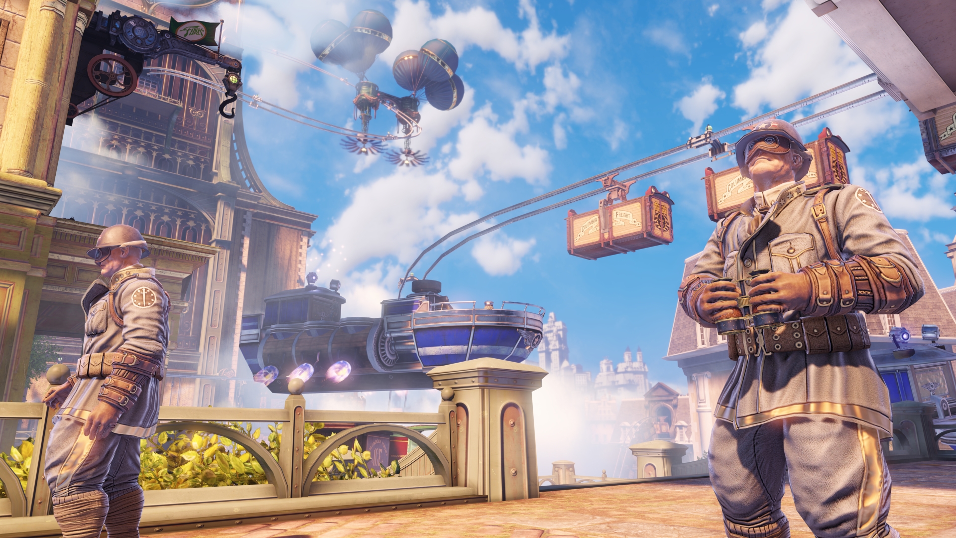 Screenshot of Bioshock Infinite that shows the main game view