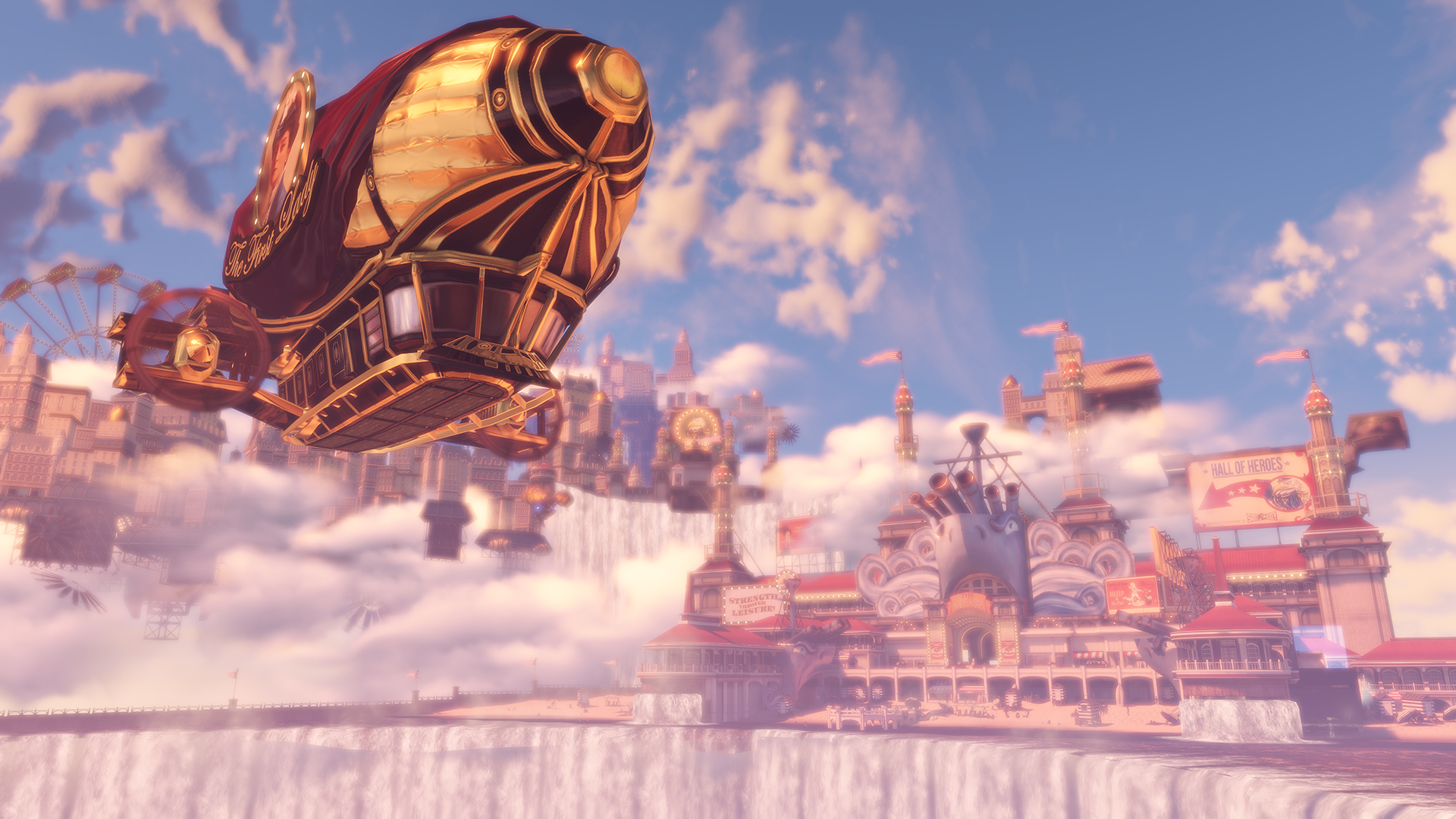 Screenshot of Bioshock Infinite that shows the main game view