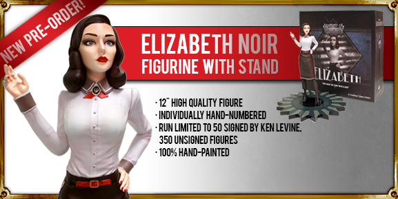 BioShock Infinite Elizabeth Noir Statue Burial at Sea Limited Ed. SIGNED  #42